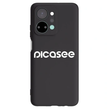 Picasee crna silikonska maskica za Honor X7a - Picasee - new logo - white