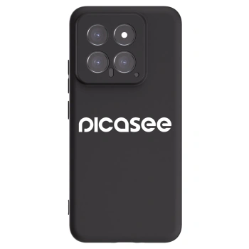 Picasee crna silikonska maskica za Xiaomi 14 - Picasee - new logo - white
