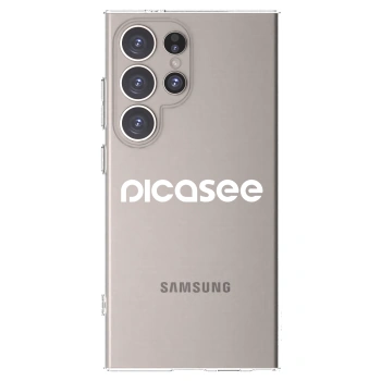 Picasee silikonska prozirna maskica za Samsung Galaxy S24 Ultra S928B 5G - Picasee - new logo - white