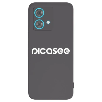 Picasee crna silikonska maskica za Motorola Edge 40 Neo - Picasee - new logo - white