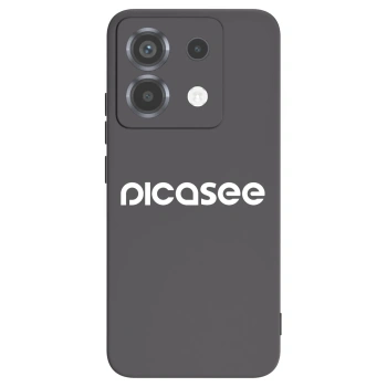Picasee crna silikonska maskica za Xiaomi Poco X6 - Picasee - new logo - white