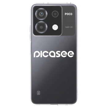 Picasee silikonska prozirna maskica za Xiaomi Poco X6 - Picasee - new logo - white