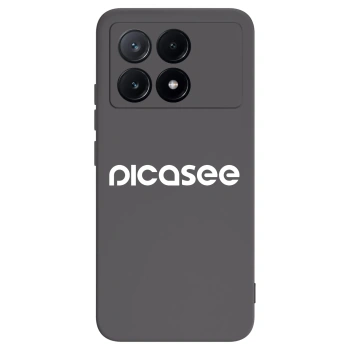 Picasee crna silikonska maskica za Xiaomi Poco X6 Pro - Picasee - new logo - white