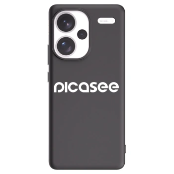 Picasee crna silikonska maskica za Xiaomi Redmi Note 13 Pro+ 5G - Picasee - new logo - white