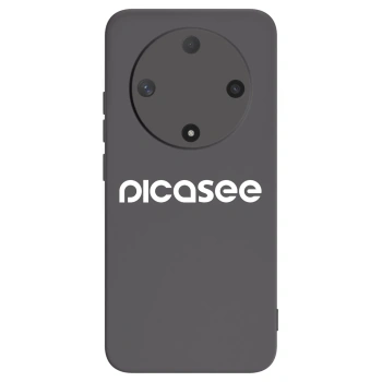 Picasee crna silikonska maskica za Honor Magic6 Lite 5G - Picasee - new logo - white