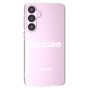 Picasee silikonska prozirna maskica za Samsung Galaxy A55 5G A556B - Picasee - new logo - white