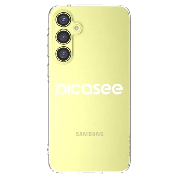 Picasee silikonska prozirna maskica za Samsung Galaxy A35 5G A356B - Picasee - new logo - white