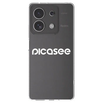 Picasee silikonska prozirna maskica za Xiaomi Redmi Note 13 4G - Picasee - new logo - white