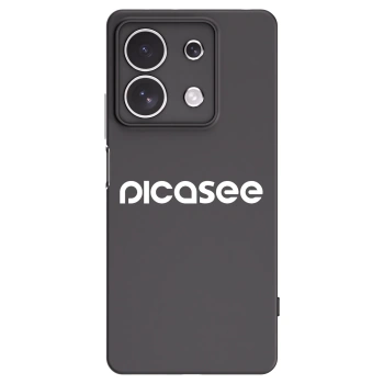Picasee crna silikonska maskica za Xiaomi Redmi Note 13 4G - Picasee - new logo - white