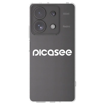 Picasee silikonska prozirna maskica za Xiaomi Redmi Note 13 Pro 4G - Picasee - new logo - white
