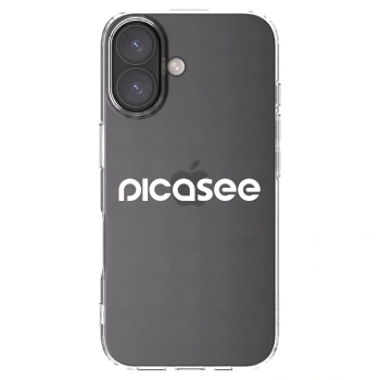Picasee silikonska prozirna maskica za Apple iPhone 16 - Picasee - new logo - white