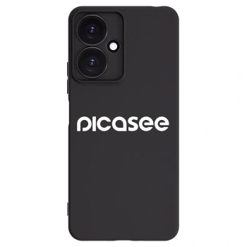 Picasee crna silikonska maskica za Xiaomi Redmi 13C 5G - Picasee - new logo - white