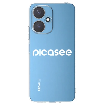 Picasee silikonska prozirna maskica za Xiaomi Redmi 13C 5G - Picasee - new logo - white