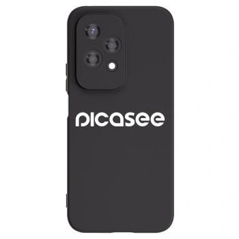 Picasee crna silikonska maskica za Honor 200 Lite - Picasee - new logo - white