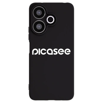 Picasee crna silikonska maskica za Xiaomi Redmi 13 4G - Picasee - new logo - white