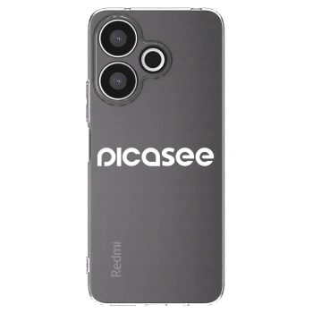 Picasee silikonska prozirna maskica za Xiaomi Redmi 13 4G - Picasee - new logo - white