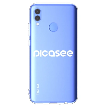 Picasee silikonska prozirna maskica za Huawei P Smart 2019 - Picasee - new logo - white