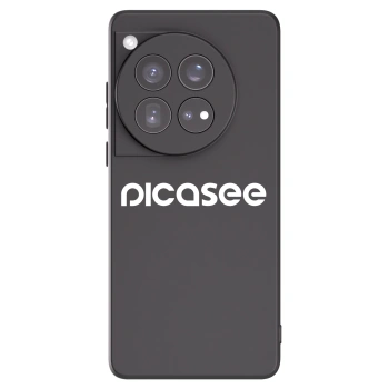 Picasee crna silikonska maskica za OnePlus 12 5G - Picasee - new logo - white
