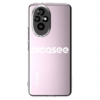 Picasee silikonska prozirna maskica za Honor 200 Pro 5G - Picasee - new logo - white