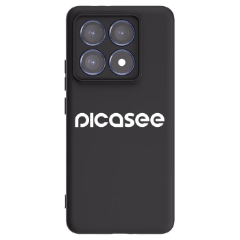 Picasee crna silikonska maskica za Xiaomi 14T Pro - Picasee - new logo - white