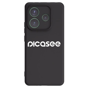Picasee crna silikonska maskica za Xiaomi Redmi Note 14 5G - Picasee - new logo - white