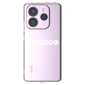 Picasee silikonska prozirna maskica za Xiaomi Redmi Note 14 5G - Picasee - new logo - white