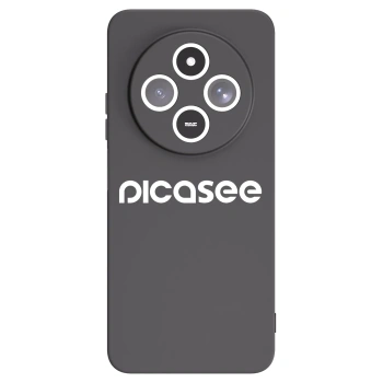 Picasee crna silikonska maskica za Xiaomi Redmi 14C - Picasee - new logo - white