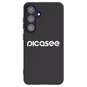 Picasee crna silikonska maskica za Samsung Galaxy S25 5G - Picasee - new logo - white