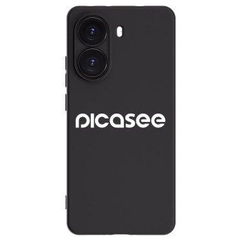 Picasee crna silikonska maskica za Xiaomi Poco X7 Pro 5G - Picasee - new logo - white