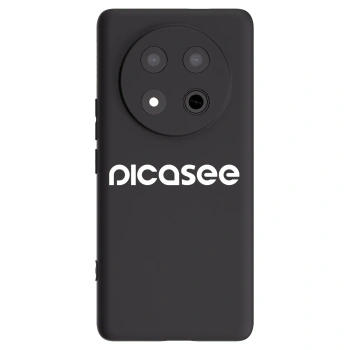 Picasee crna silikonska maskica za Honor Magic7 Lite 5G - Picasee - new logo - white