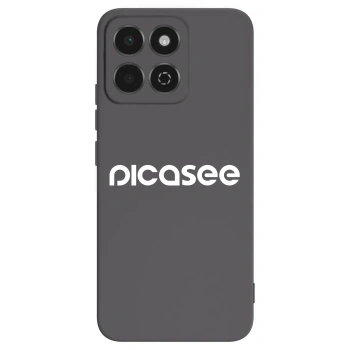 Picasee crna silikonska maskica za Honor 200 Smart 5G - Picasee - new logo - white