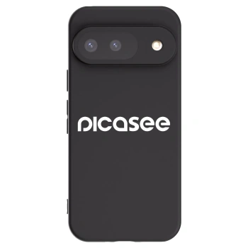 Picasee crna silikonska maskica za Google Pixel 9 - Picasee - new logo - white