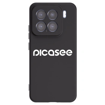 Picasee crna silikonska maskica za Xiaomi 15 - Picasee - new logo - white