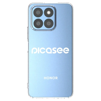 Picasee silikonska prozirna maskica za Honor X8c - Picasee - new logo - white