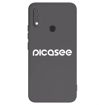 Picasee crna silikonska maskica za Xiaomi Redmi Note 7 - Picasee - new logo - white