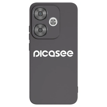 Picasee crna silikonska maskica za Xiaomi Poco F6 - Picasee - new logo - white