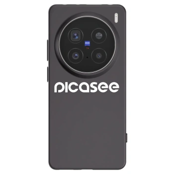 Picasee crna silikonska maskica za Vivo X200 Pro - Picasee - new logo - white