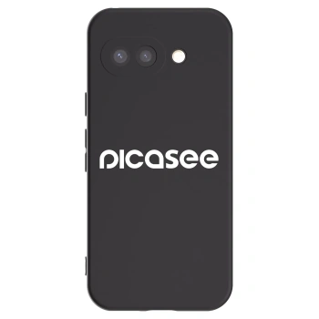 Picasee crna silikonska maskica za Google Pixel 9a - Picasee - new logo - white