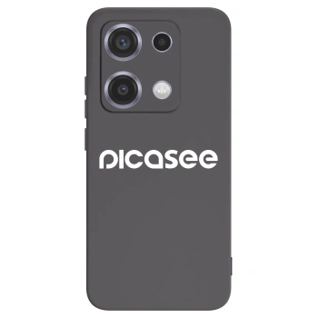 Picasee crna silikonska maskica za Xiaomi Redmi Note 14S - Picasee - new logo - white