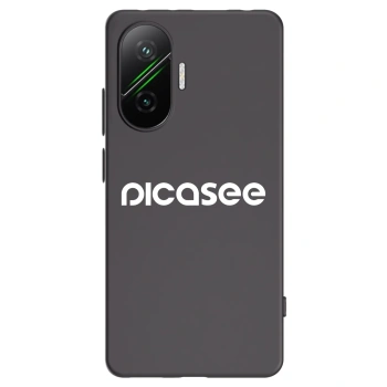 Picasee crna silikonska maskica za Xiaomi Poco F7 5G - Picasee - new logo - white