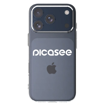 Picasee silikonska prozirna maskica za Apple iPhone 17 Pro - Picasee - new logo - white
