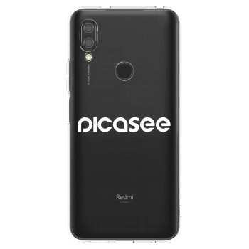 Picasee silikonska prozirna maskica za Xiaomi Redmi 7 - Picasee - new logo - white