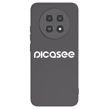 Picasee crna silikonska maskica za Realme 12X - Picasee - new logo - white
