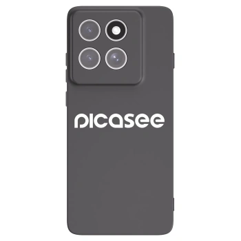 Picasee crna silikonska maskica za Motorola Edge 60 Pro - Picasee - new logo - white