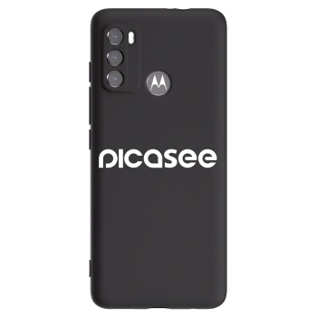 Picasee crna silikonska maskica za Motorola Edge 60 5G - Picasee - new logo - white