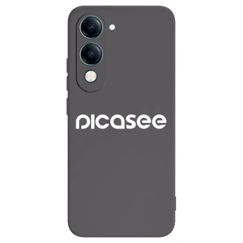 Picasee crna silikonska maskica za Vivo Y29s 5G - Picasee - new logo - white