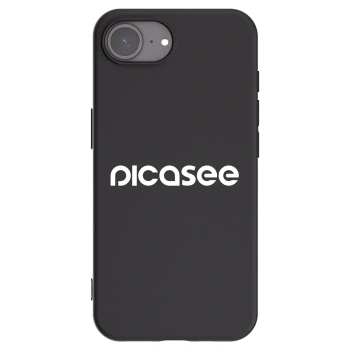 Picasee crna silikonska maskica za Apple iPhone 17e - Picasee - new logo - white