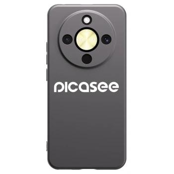 Picasee crna silikonska maskica za Honor Magic8 Lite 5G - Picasee - new logo - white