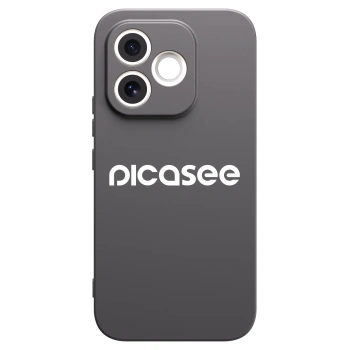 Picasee crna silikonska maskica za Honor 600 Lite - Picasee - new logo - white
