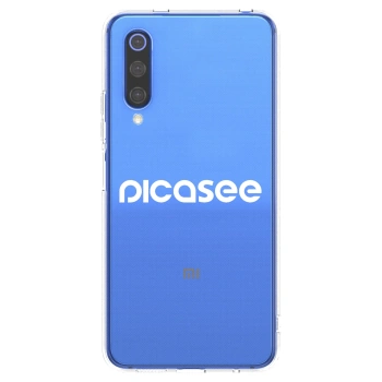 Picasee silikonska prozirna maskica za Xiaomi Mi 9 SE - Picasee - new logo - white